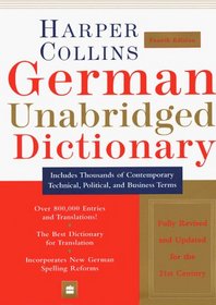 Collins German Unabridged Dictionary, 4th Edition