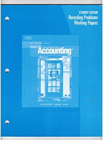 Recycling Problems Working Papers for Gilbertson/Lehman/Ross' Century 21 Accounting: Multicolumn Journal, 8th