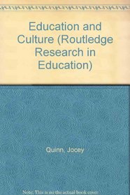 Education and Culture (Routledge Research in Education)