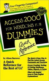 Access 2000 for Windows for Dummies Quick Reference
