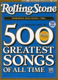 Selections from Rolling Stone Magazine's 500 Greatest Songs of All Time (Instrumental Solos for Strings), Vol 2: Viola (Book & CD)
