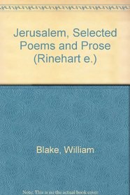 Jerusalem, selected poems, and prose (Rinehart editions, 140)