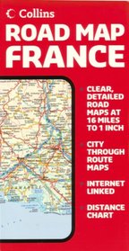 France Road Map by Collins (Road Map)