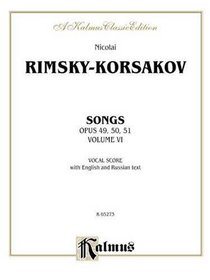 Songs, Op. 49, 50, 51 (Kalmus Edition)