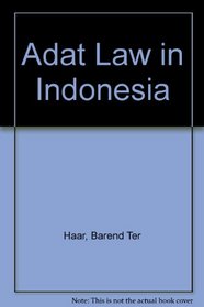 Adat Law in Indonesia