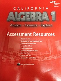 Holt McDougal Algebra 1 California: Assessment Resources