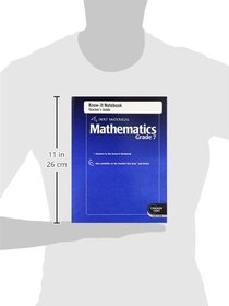 Holt McDougal Mathematics: Know-It Notebook Teacher's Guide Grade 7