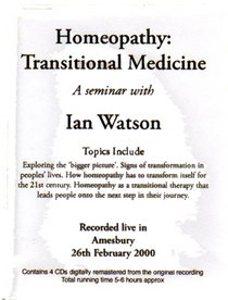 Homeopathy: Transitional Medicine