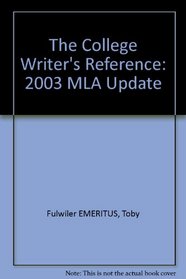 College Reference with E-Book 2003 MLA Update, Third Edition