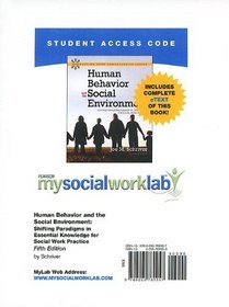 MySocialWorkLab with Pearson eText Student Access Code Card for Human Behavior (standalone) (5th Edition) (Mysocialworklab (Access Codes))