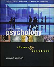 Psychology Themes & Variations (Concept Charts for Study and Review to Accompany Text)
