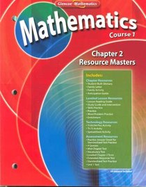 Glencoe Mathematics Texas Course 1 Chapter 2 Resource Masters