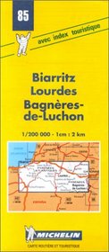 Michelin Biarritz/Lourdes/Bagneres-de-Luchon, France Map No. 85 (Michelin Maps & Atlases)