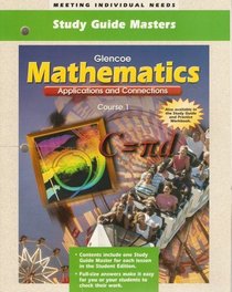 Study Guide Masters: Glencoe Mathematics Applications And Connections Course 1