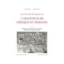 Dictionnaire methodique de l'architecture grecque et romaine (Collection de l'Ecole francaise de Rome) (French Edition)