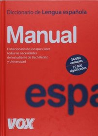 Diccionario Manual de la Lengua Espanola (Spanish Edition)