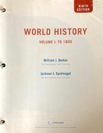 World History Volume I: to 1800; Ninth Edition; Loose Leaf