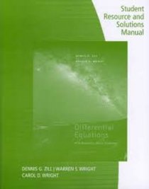 Student Solutions Manual for Zill/Wright's Differential Equations with Boundary-Value Problems, 8th