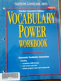 Glencoe Language Arts Vocabulary Power Workbook Grade 6 Tae