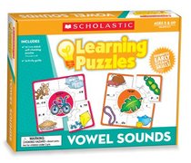 Scholastic Teacher's Friend Vowel Sounds Learning Puzzles, Multiple Colors (TF7153)