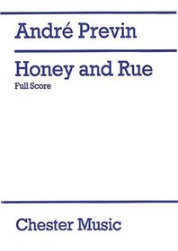 Andre Previn: Honey And Rue (Full Score) (Music Sales America)
