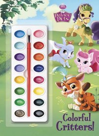 Colorful Critters! (Disney Princess: Palace Pets) (Deluxe Paint Box Book)