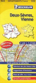 Deux-Sevres, Vienne Road Map #322 (1:150,000 France Series, 322)