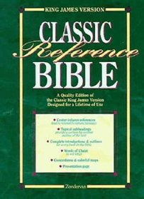 KJV Classic Reference Black Bonded Leather