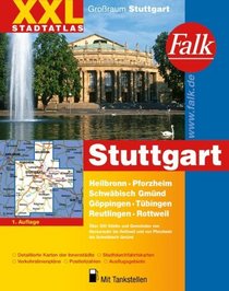 Falk Stadtatlas XXL Groraum Stuttgart 1 : 20 000