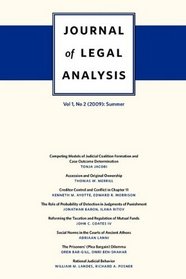 Journal of Legal Analysis, Volume 1: Number 2 (2009): Summer