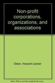Non-profit corporations, organizations, and associations