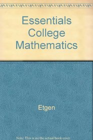 Essentials College Mathematics