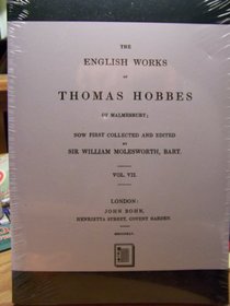 The English works of Thomas Hobbes of Malmesbury Volume 7 - Paperbound