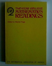 Two Year College Mathematics Readings