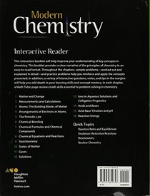 HMH Modern Chemistry: Interactive Reader