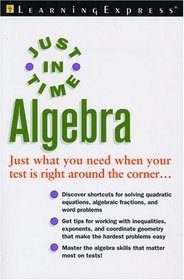 Just In Time Algebra (Just in Time Series)