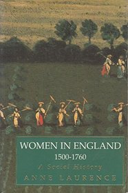 Women in England, 1500-1760: A Social History