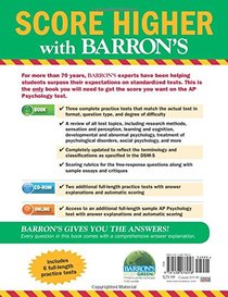 Barron's AP Psychology with CD-ROM, 7th Edition (Barron's AP Psychology Exam (W/CD))
