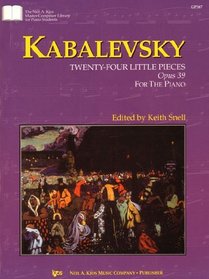 GP387 - Kabalevsky: Twenty-Four Little Pieces, Opus 39, For The Piano