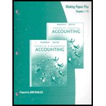 Financial and Managererial Accounting, 9th Edition / Corporate Financial Accounting, 9th Edition (Chapters Cf1-Cf15) / Working Papers