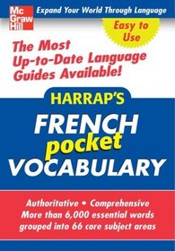 Harrap's Pocket French Vocabulary (Harrap's language Guides)