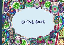 Guest Book: Visitors Book / Guestbook ( Carnival design * Softback * 8.5