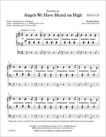 Angels We Have Heard on High, Toccatina on (Christmas Music for Organ)