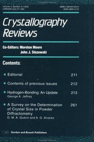 Crystallography Reviews, Issue 3