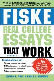 Fiske Real College Essays that Work, 3E