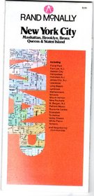 City Map of New York City, Manhattan, Brooklyn, Bronx, Queens and Staten Island