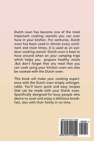 The Summer DutchOven Cookbook: Amazing Dutch Oven Breakfast Recipes To Save You Time & Money