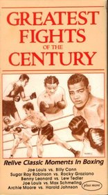 Greatest Fights Of The Century: Relive Classic Moments In Boxing; Joe Louis vs. Billy Conn, Sugar Ray Robinson vs. Rocky Graziano, Benny Leonard vs. Lew Tedler, Joe Louis vs. Max Schmeling, Archie Moore vs. Harold...; NTSC Format 1VHS, No Books
