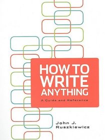 How To Write Anything & e-Book