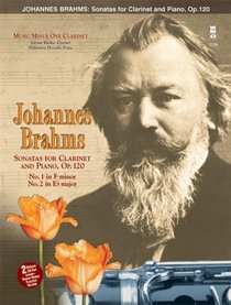 Music Minus One Clarinet: Brahms Sonatas in F minor and E-flat, op. 120 (Book & CD)
